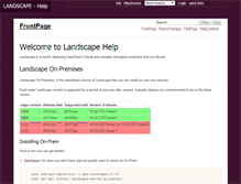 Tablet Screenshot of help.landscape.canonical.com