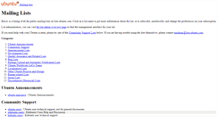 Desktop Screenshot of lists.canonical.com