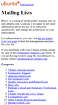 Mobile Screenshot of lists.canonical.com